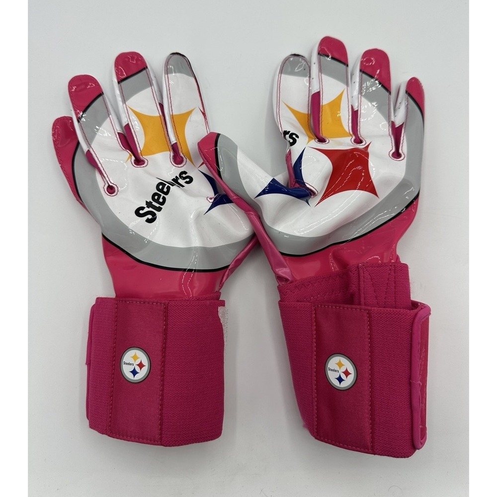 Nike DeAngelo Williams Steelers Vapor Jet 4.0 NFL PE Pink BCA Sample Gloves L